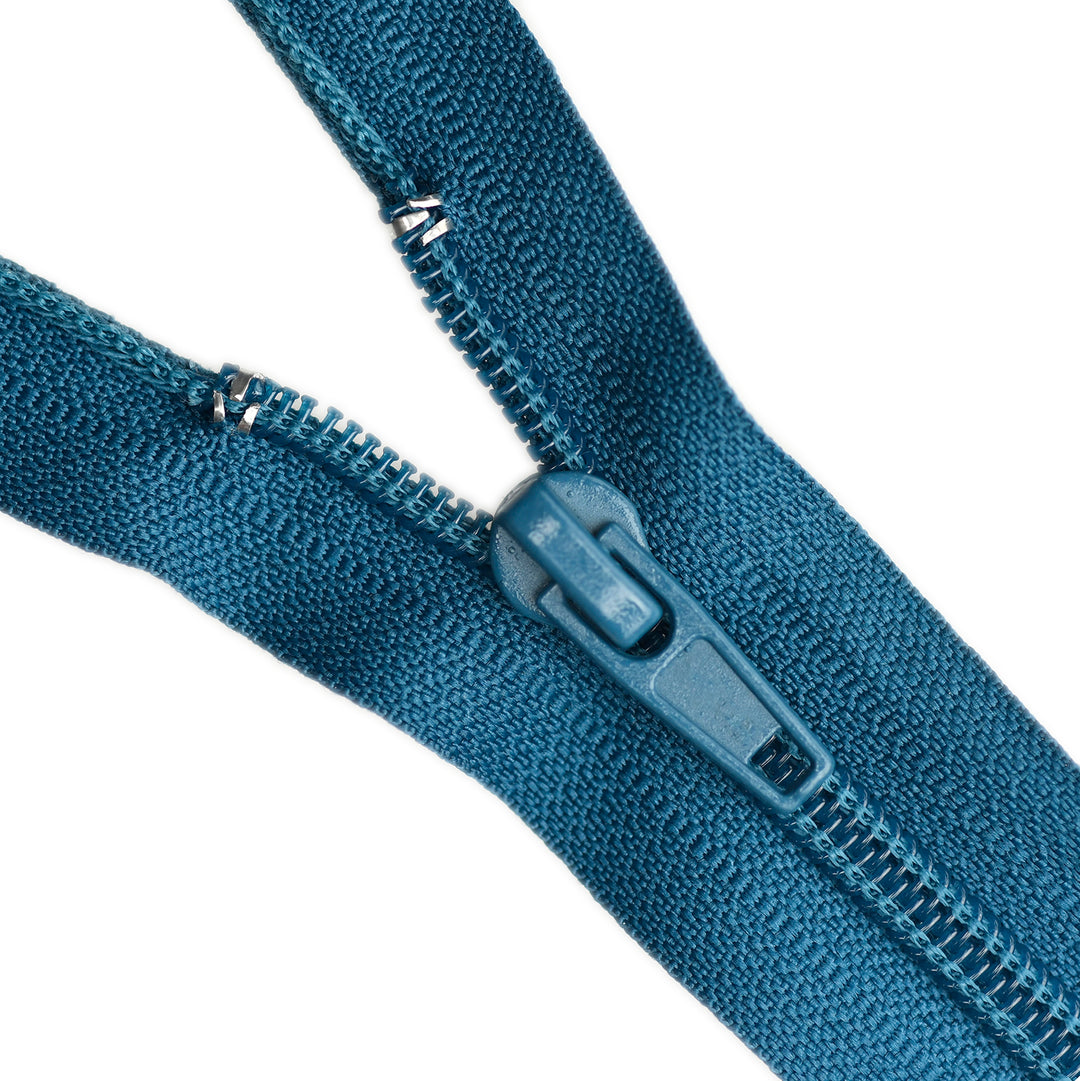 NYLON OPEN-END ZIP NO.5 COL DEEP TEAL