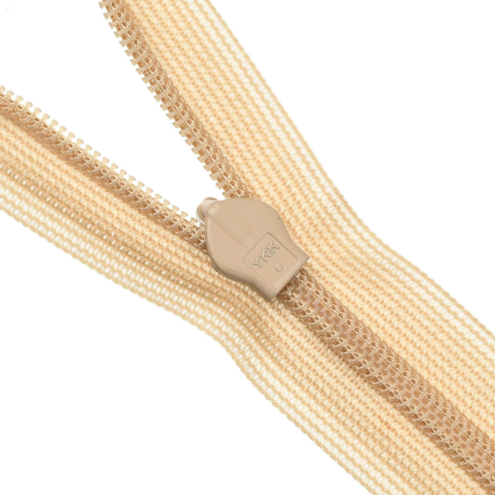 YKK INVISIBLE MESH ZIP COL 892 CARAMEL