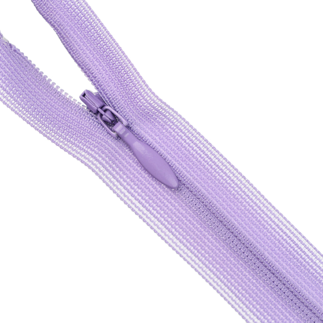 YKK INVISIBLE MESH ZIP COL 862 BRIGHT LAVENDER