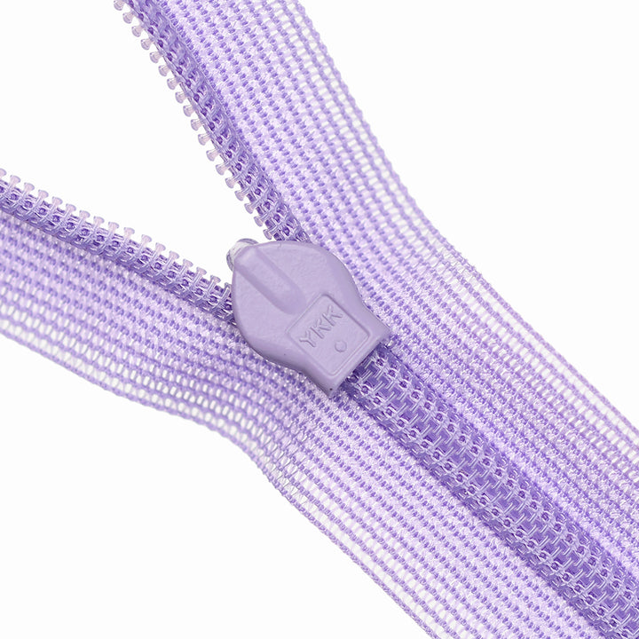 YKK INVISIBLE MESH ZIP COL 553 LAVENDER