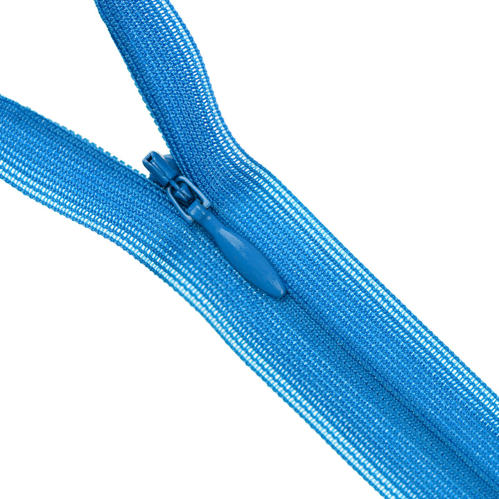 YKK INVISIBLE MESH ZIP COL 201 VIVID COBALT