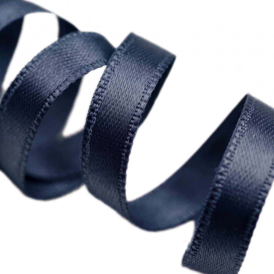 DOUBLE-SIDED SATIN RIBBON - DARK NAVY (PEACOAT)