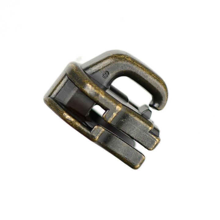 NON-LOCK CROWN SLIDER FOR YKK METAL ZIPS - ANTIQUE GOLD