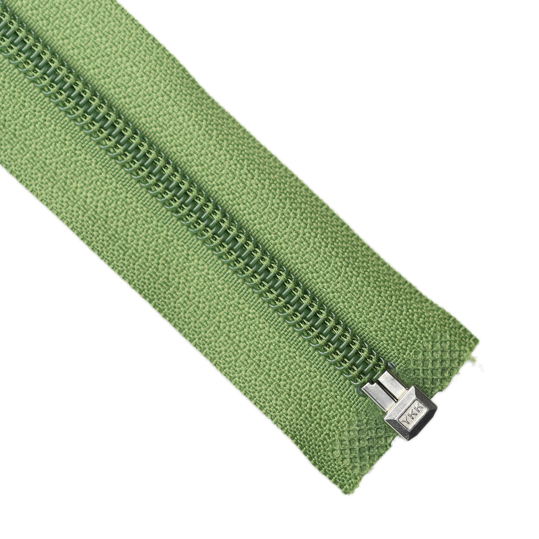 YKK NYLON OPEN-END ZIP NO.5 COL 887 GREEN OLIVE