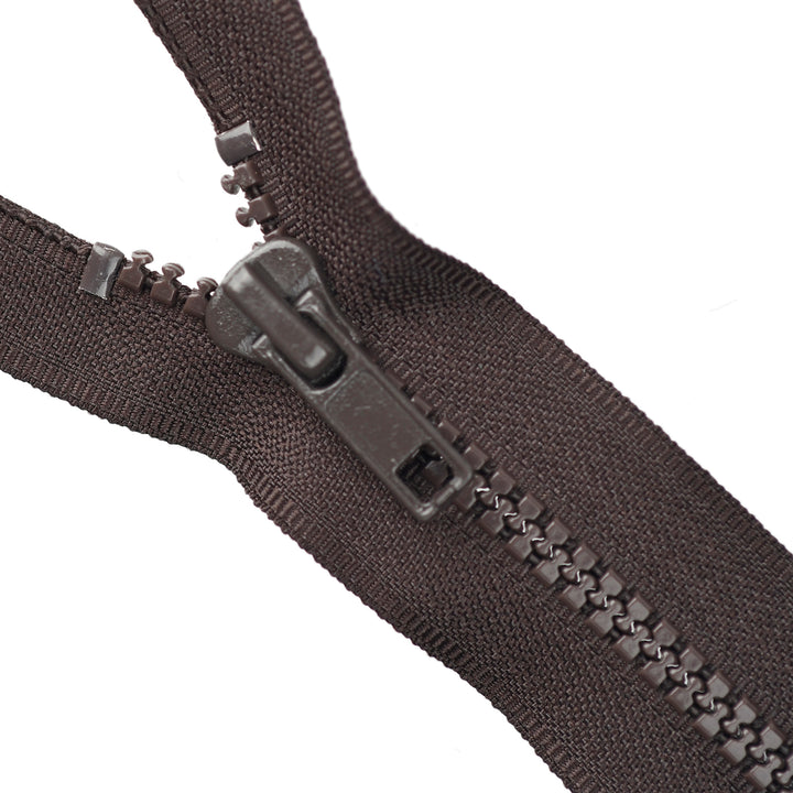 CHUNKY CLOSED-END ZIP NO.5 COL MAHOGANY