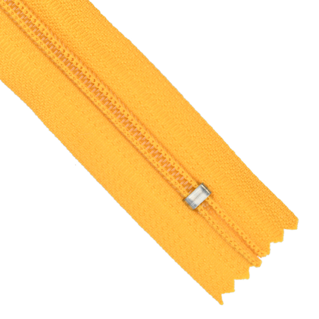 NYLON CLOSED-END NO.5 ZIP COL GOLD