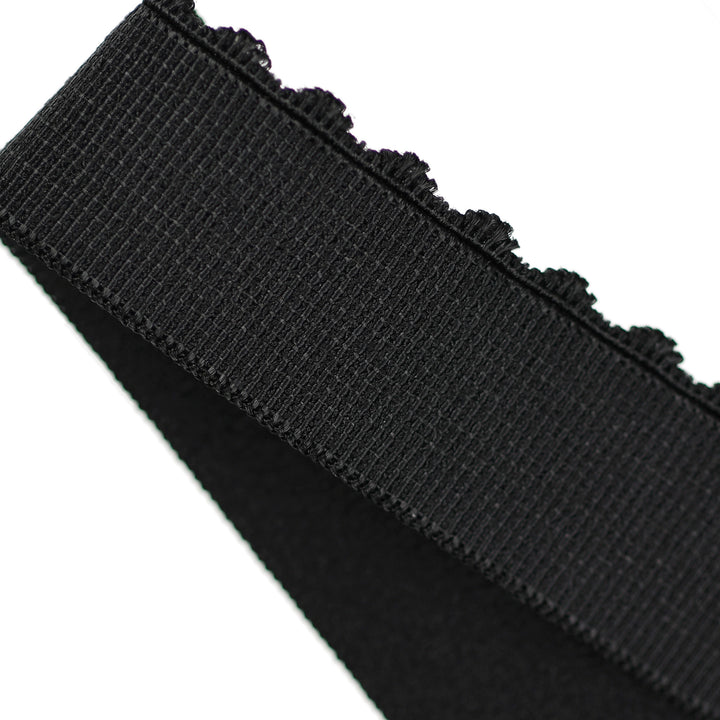 FORMLINE SCALLOPED ELASTIC BLACK