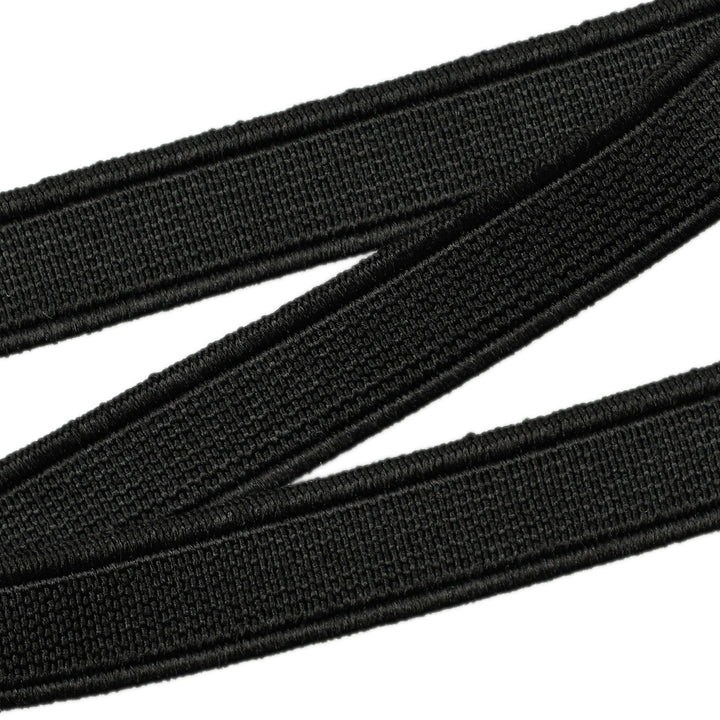 Black elastic on a white background