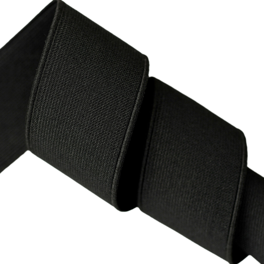 NON-ROLL WAISTBAND ELASTIC BLACK