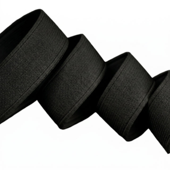 NON-ROLL WAISTBAND ELASTIC BLACK