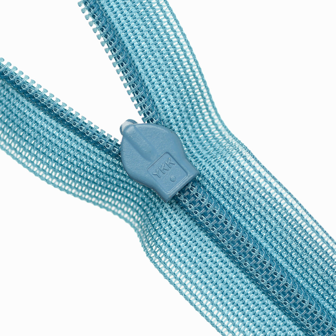 YKK INVISIBLE MESH ZIP COL 555 AIR FORCE BLUE