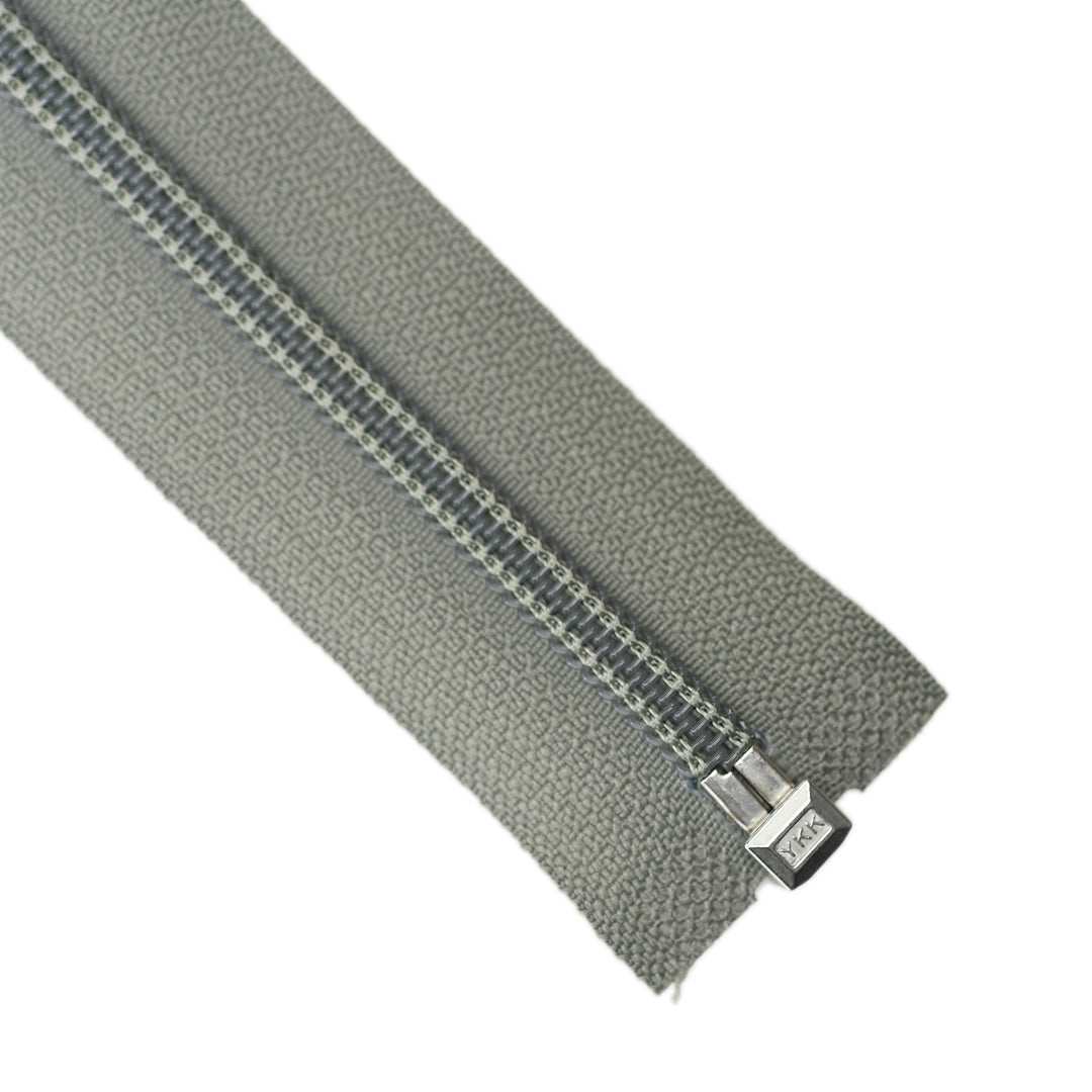 YKK NYLON OPEN-END ZIP NO.5 COL 912 ASH GREY