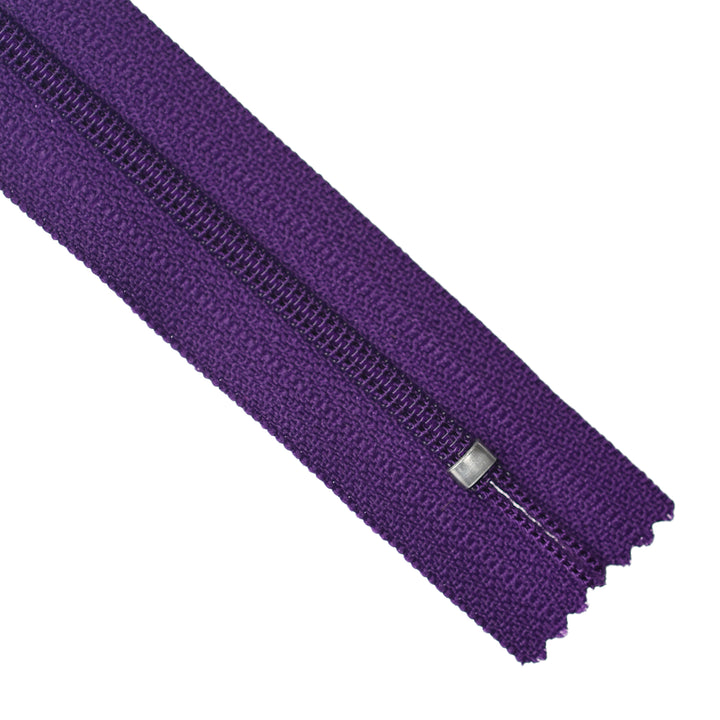 YKK NYLON CLOSED-END ZIP NO.3 COL 865 ROYAL PURPLE