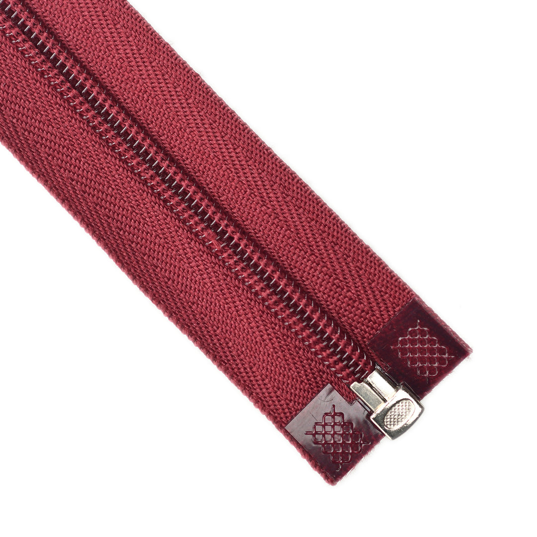 NYLON OPEN-END ZIP NO.5 COL GARNET