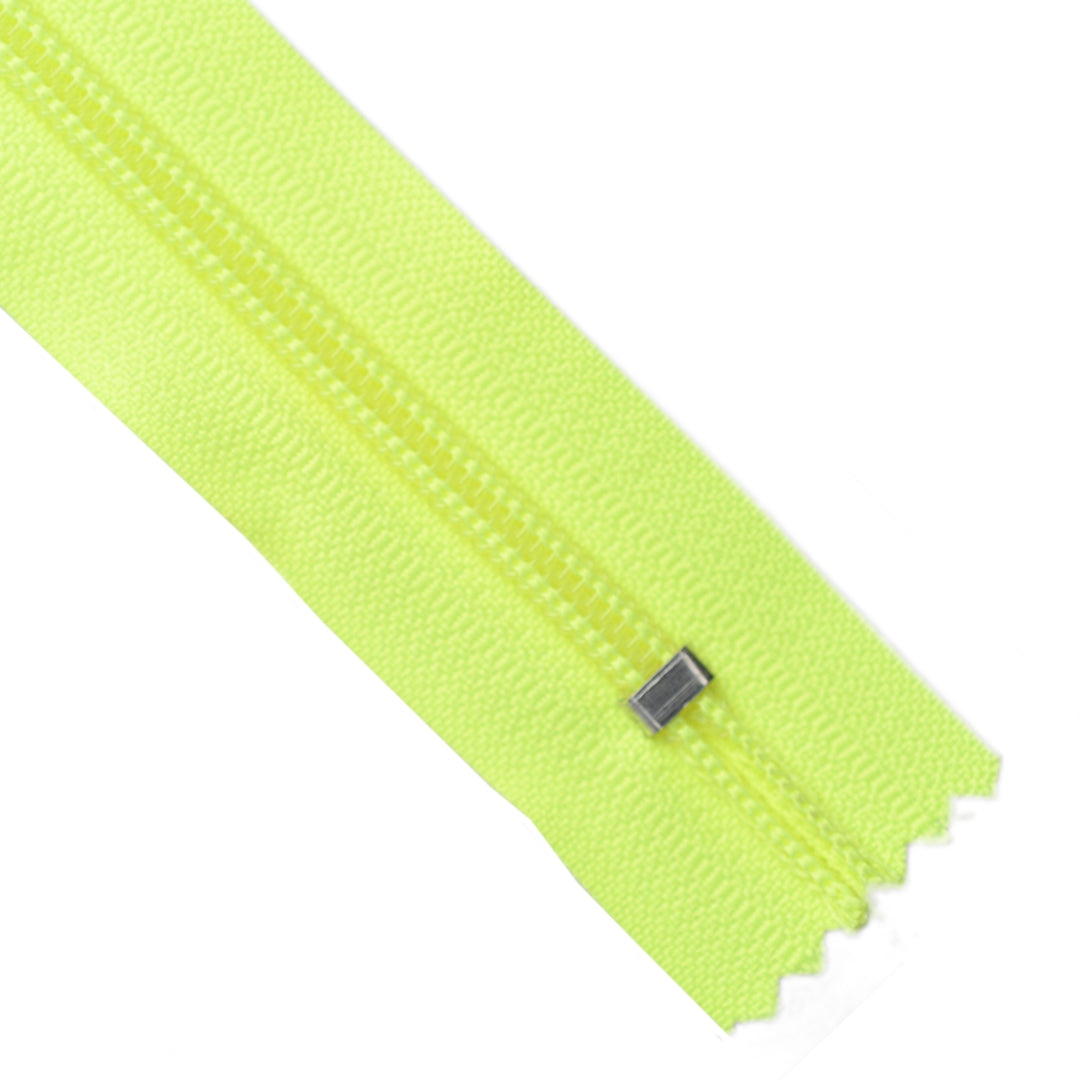 NYLON CLOSED-END NO.5 ZIP COL VIVID GREEN