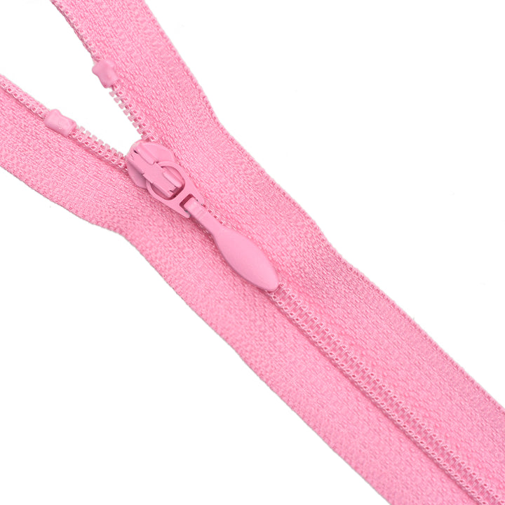 YKK NYLON OPEN-END ZIP NO.3 CORSET-PULL COL 852 FLAMINGO PINK