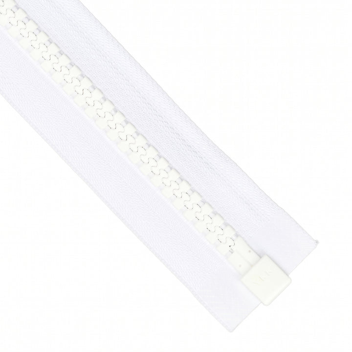 YKK VISLON OPEN-END ZIP NO.10 DOUBLE-PULL COL 501 WHITE