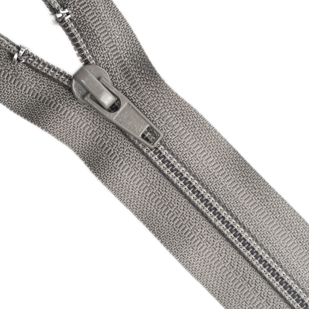 NYLON OPEN-END ZIP NO.5 COL TAUPE