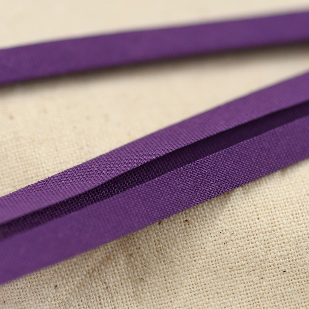 POLY-COTTON BIAS BINDING PURPLE