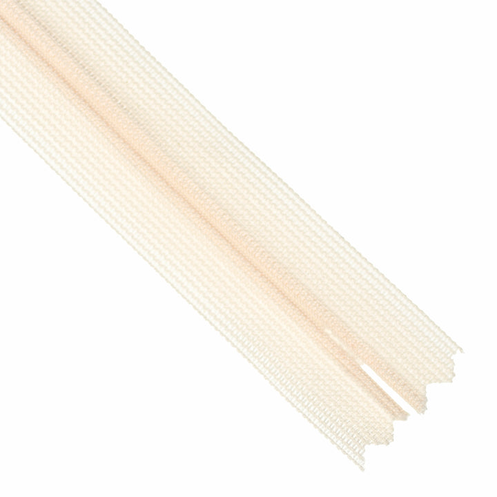 YKK INVISIBLE MESH ZIP COL 031 LIGHT BONE