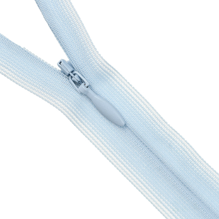 YKK INVISIBLE MESH ZIP COL 350 LIGHT CORNFLOWER