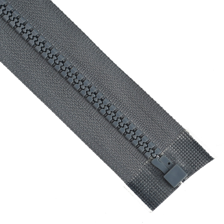 CHUNKY OPEN-END ZIP NO.5 COL GREY