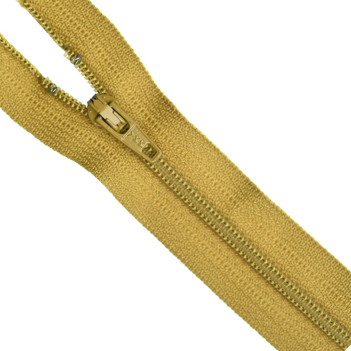 YKK NYLON CLOSED-END ZIP NO.3 COL 510 DEEP CHARTREUSE
