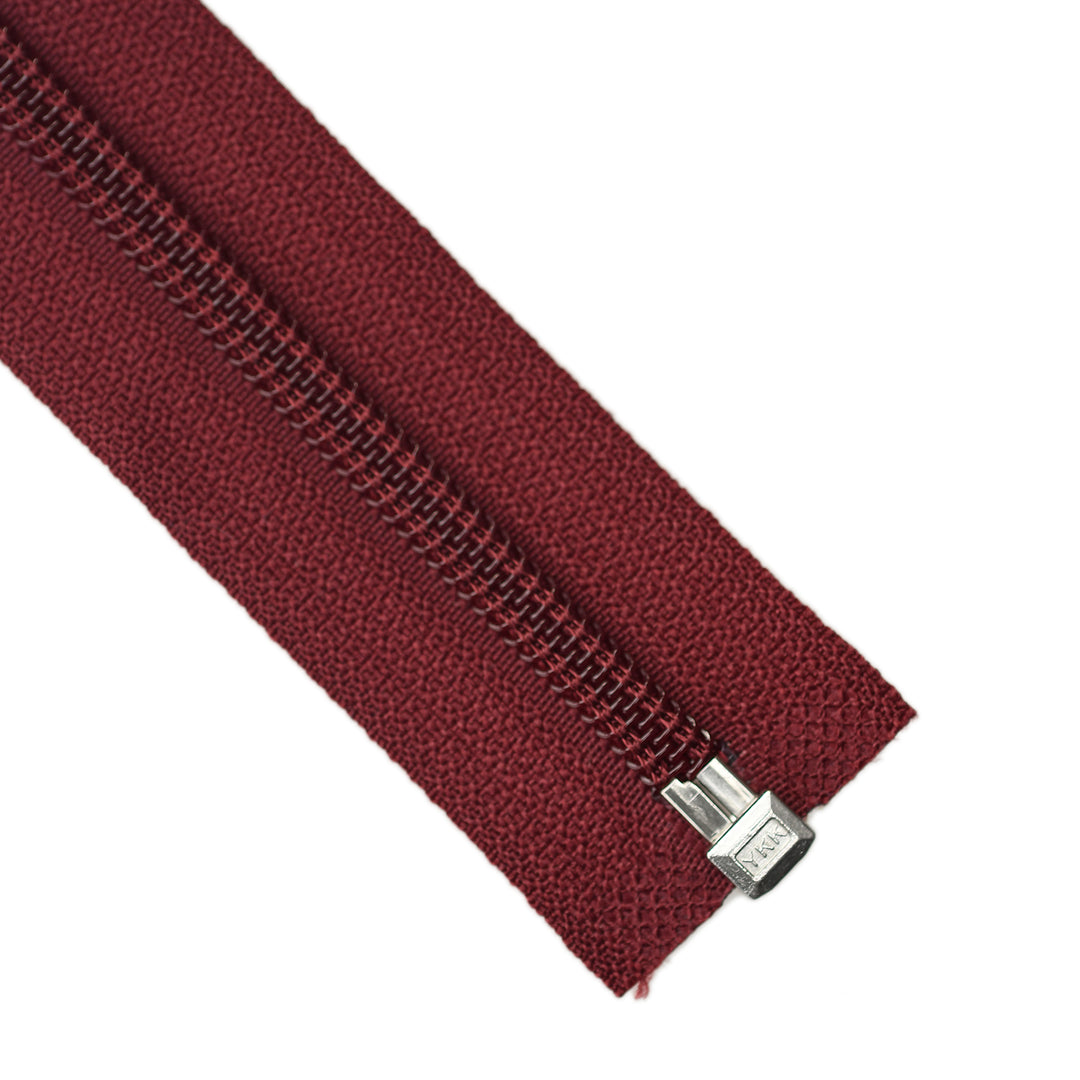 YKK NYLON OPEN-END ZIP NO.5 COL 527 BURGUNDY