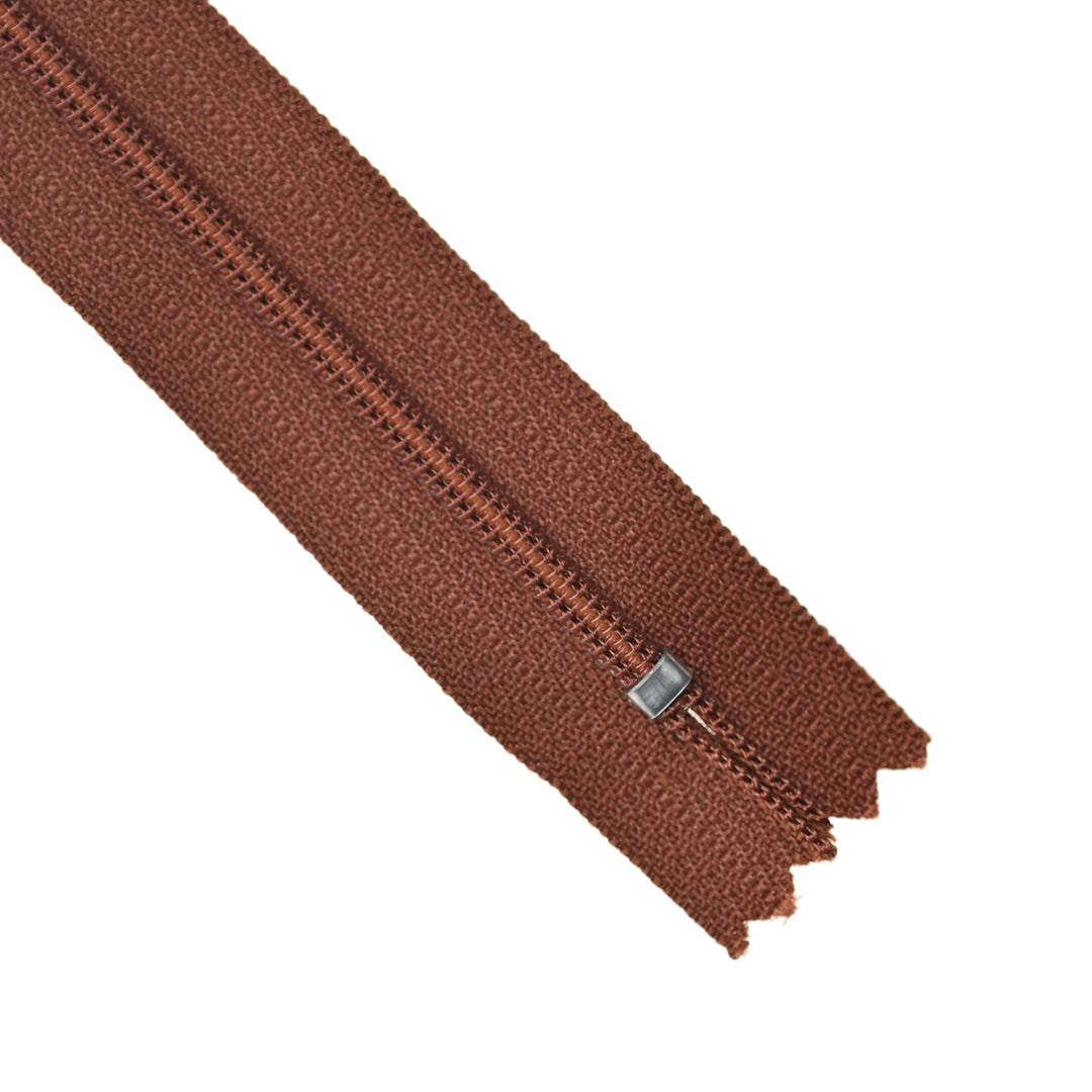 YKK NYLON CLOSED-END ZIP NO.3 COL 855 DUSTY RUST