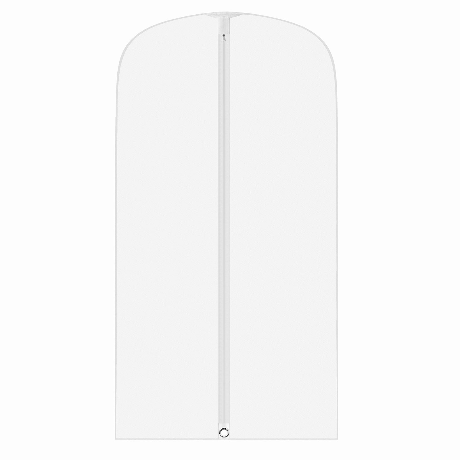 garment bag for dresses and suits on white background