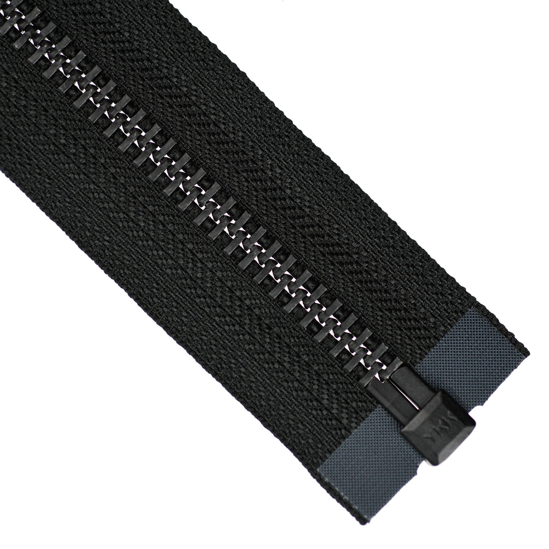YKK METAL OPEN-END ZIP NO.10 BLACK OXY COL 580 BLACK