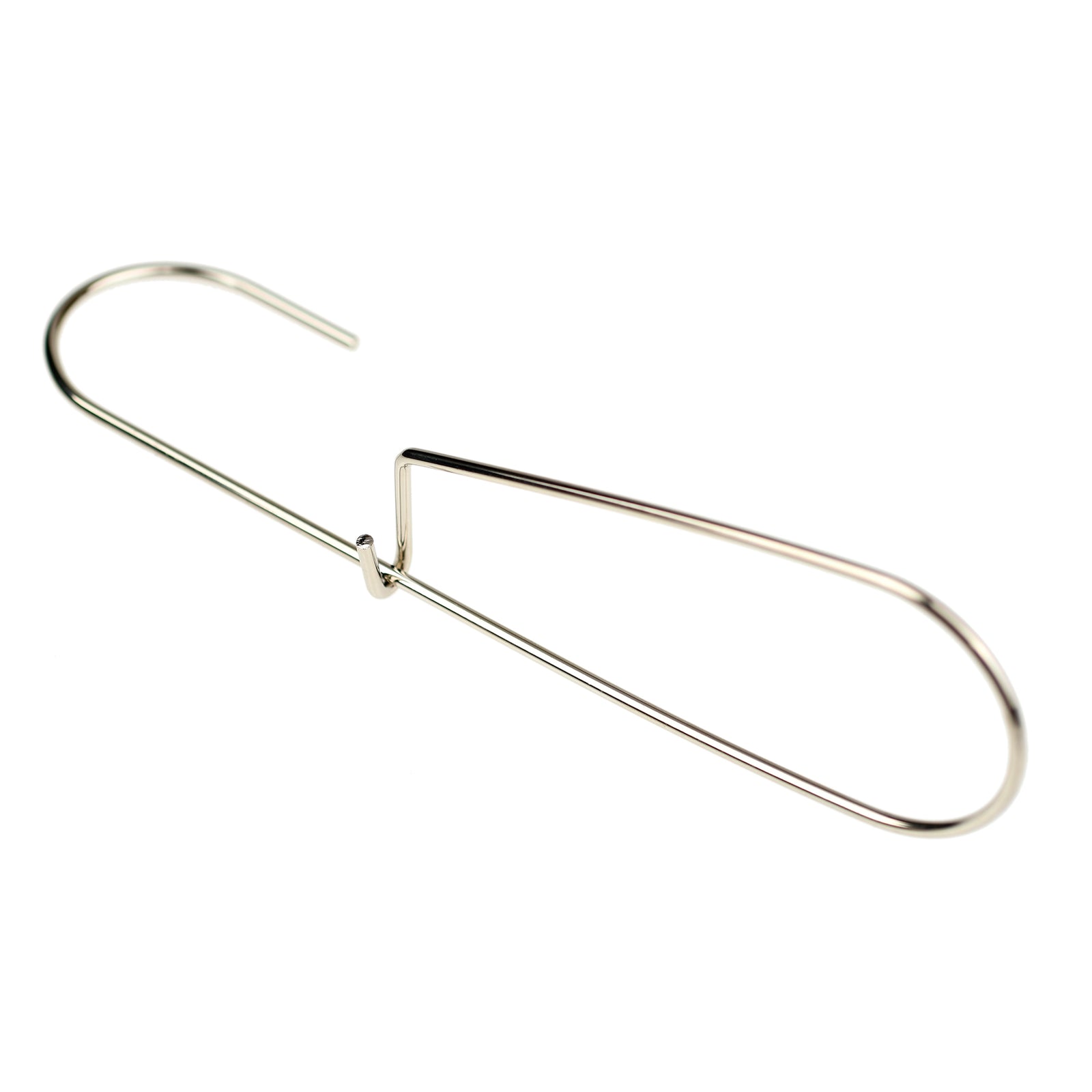 Silver Pattern Hook or Utility Hook on white background