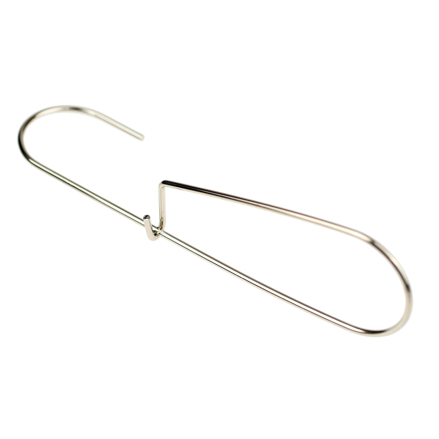 Silver Pattern Hook or Utility Hook on white background