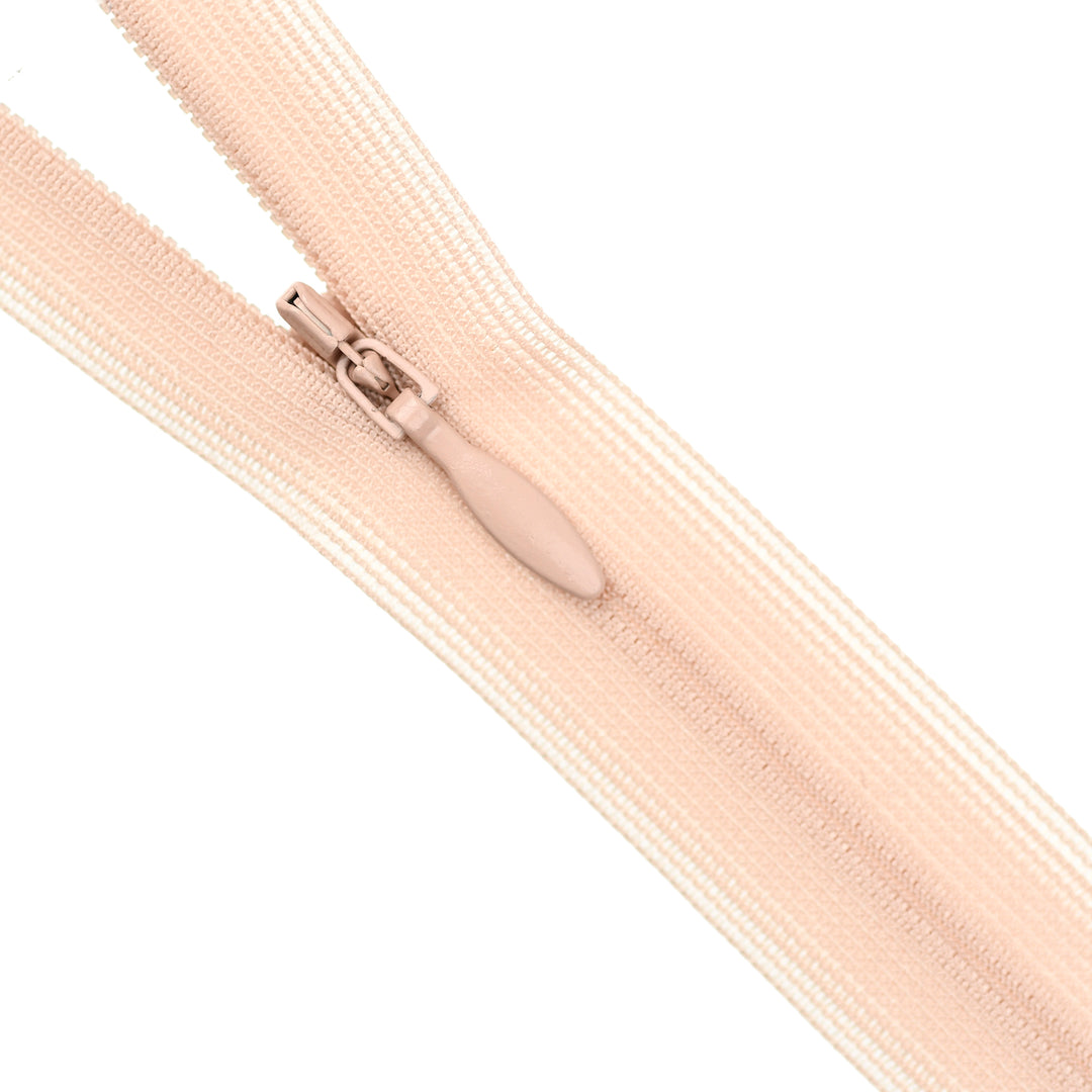 YKK INVISIBLE MESH ZIP COL 005 WARM ALMOND