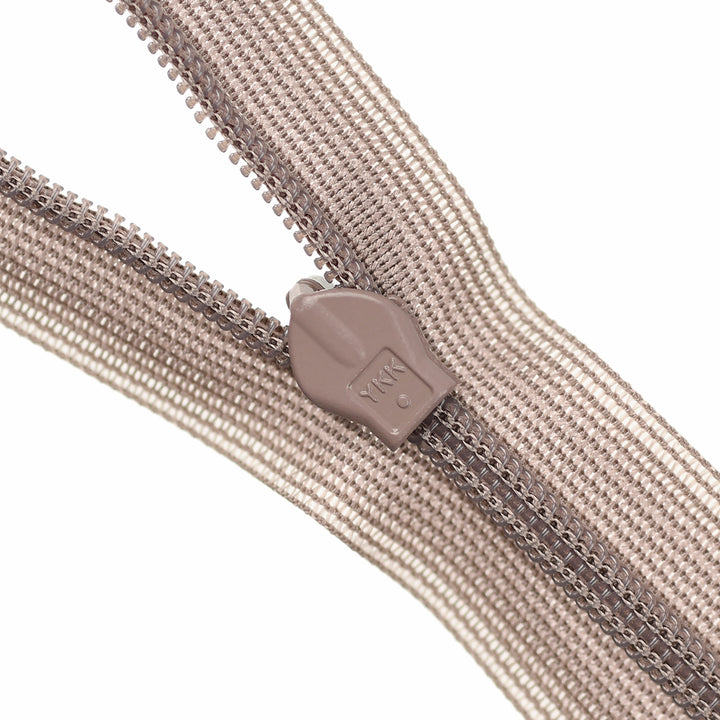 YKK INVISIBLE MESH ZIP COL 327 WARM TAUPE