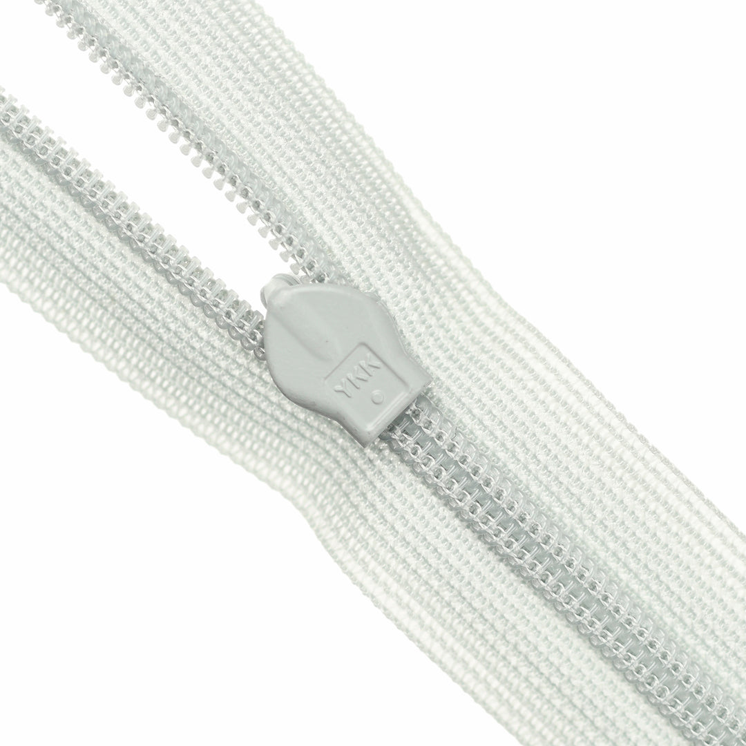 YKK INVISIBLE MESH ZIP COL 574 VAPOUR GREY