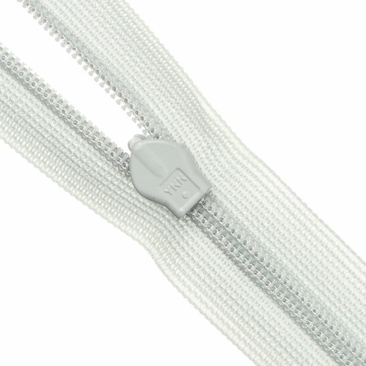YKK INVISIBLE MESH ZIP COL 574 VAPOUR GREY