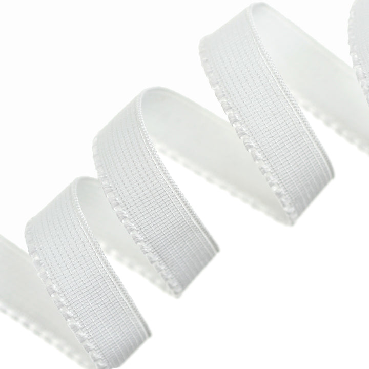 ULTRA-SOFT SCALLOPED ELASTIC WHITE
