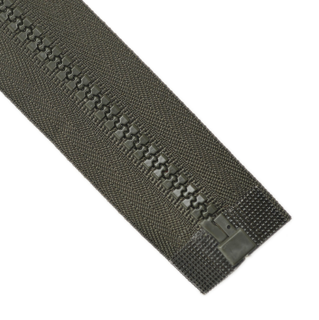 CHUNKY OPEN-END ZIP NO.5 COL DARK OLIVE