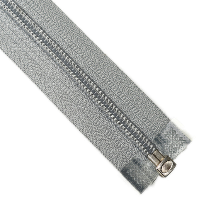 NYLON OPEN-END ZIP NO.5 COL FOG GREY