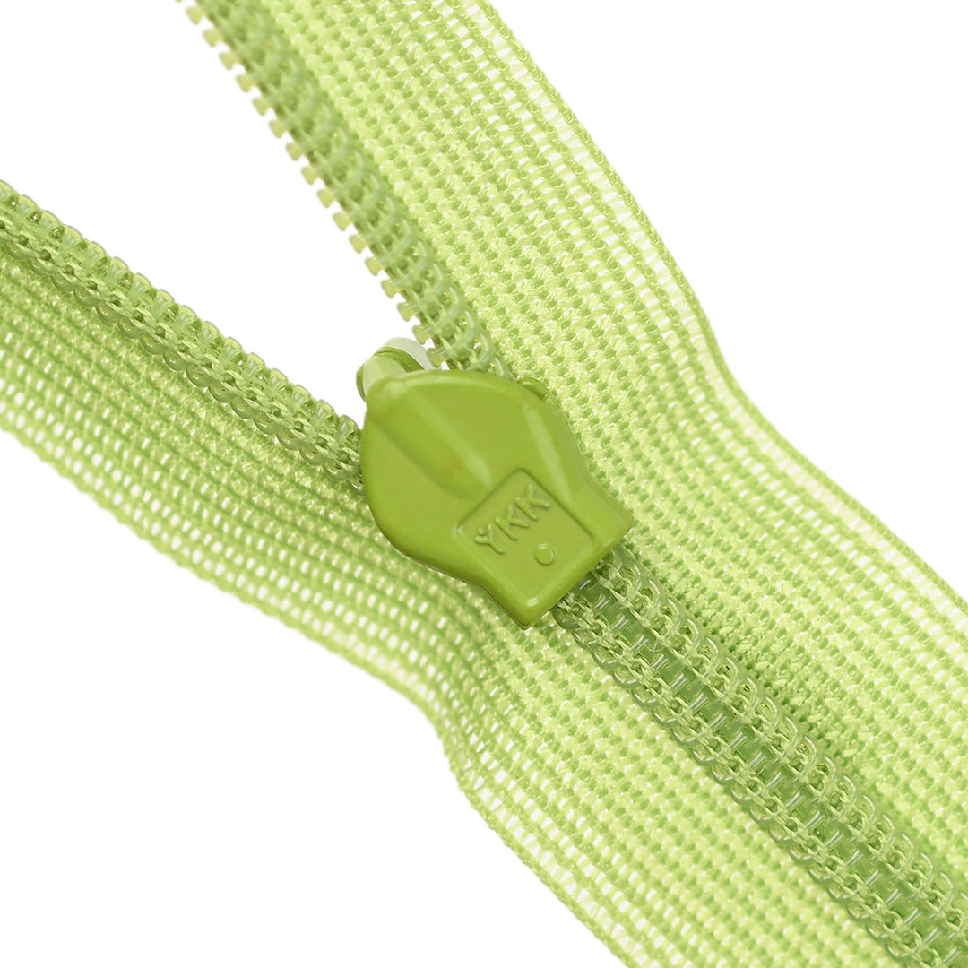 YKK INVISIBLE MESH ZIP COL 827 LIME