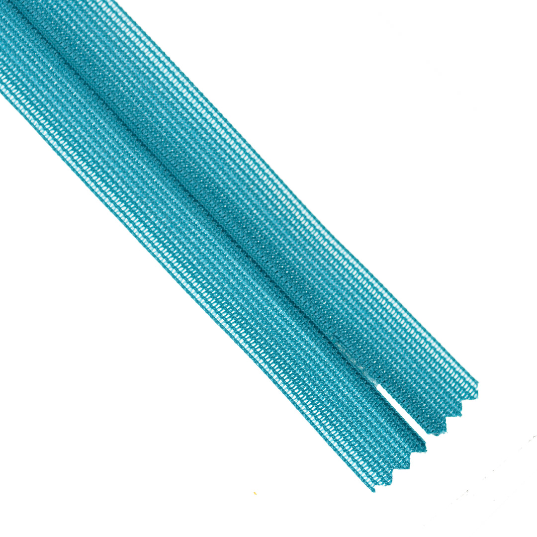 YKK INVISIBLE MESH ZIP COL 037 CARIBBEAN BLUE