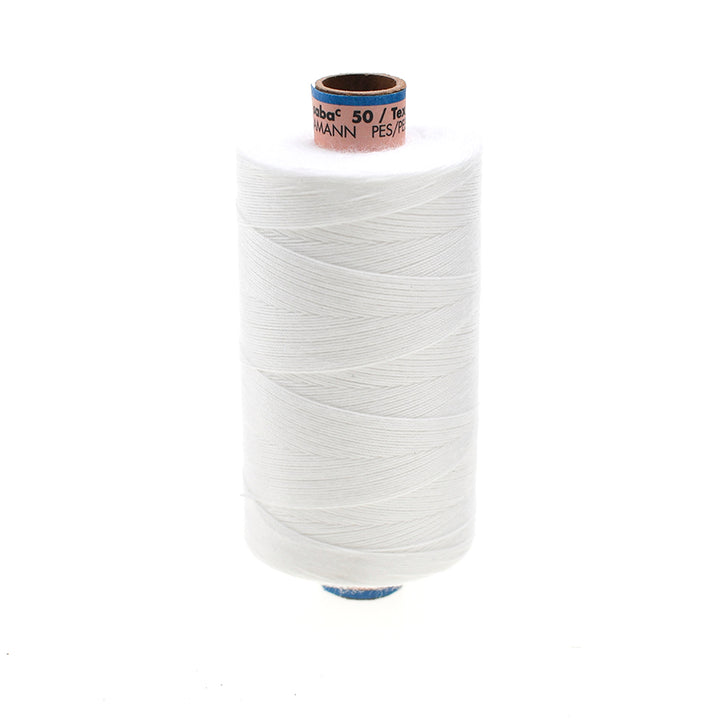 SABA TKT 50 SEWING & TOPSTITCHING THREAD FOR HEAVY FABRICS COL 2000 WHITE