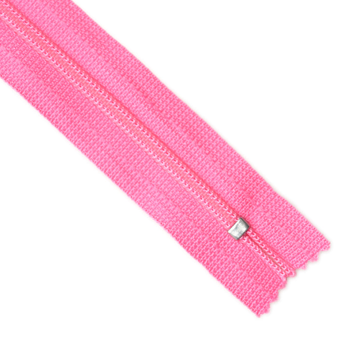 YKK NYLON CLOSED-END ZIP NO.3 COL 515 DEEP PINK