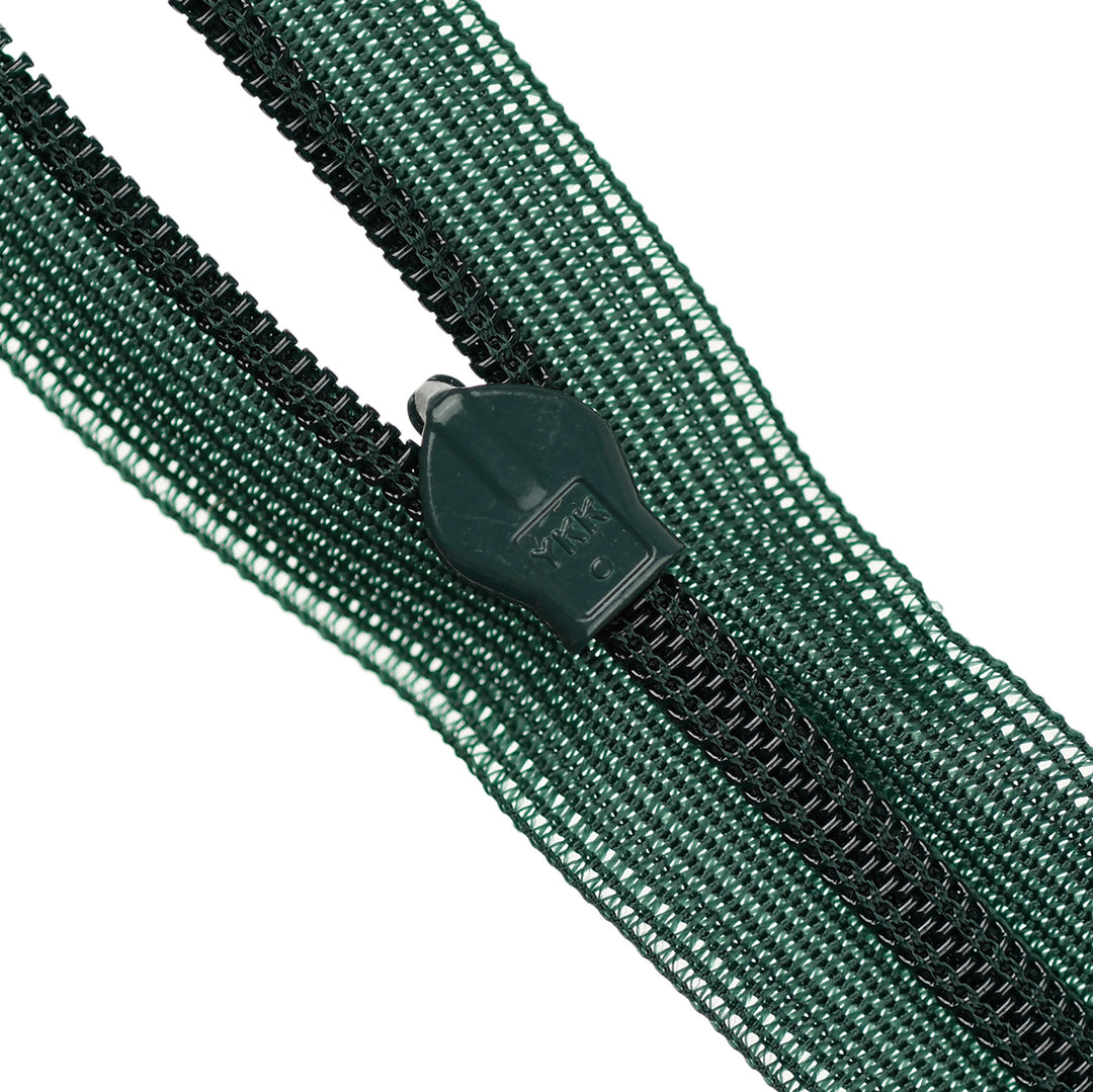 YKK INVISIBLE MESH ZIP COL 890 PINE GREEN