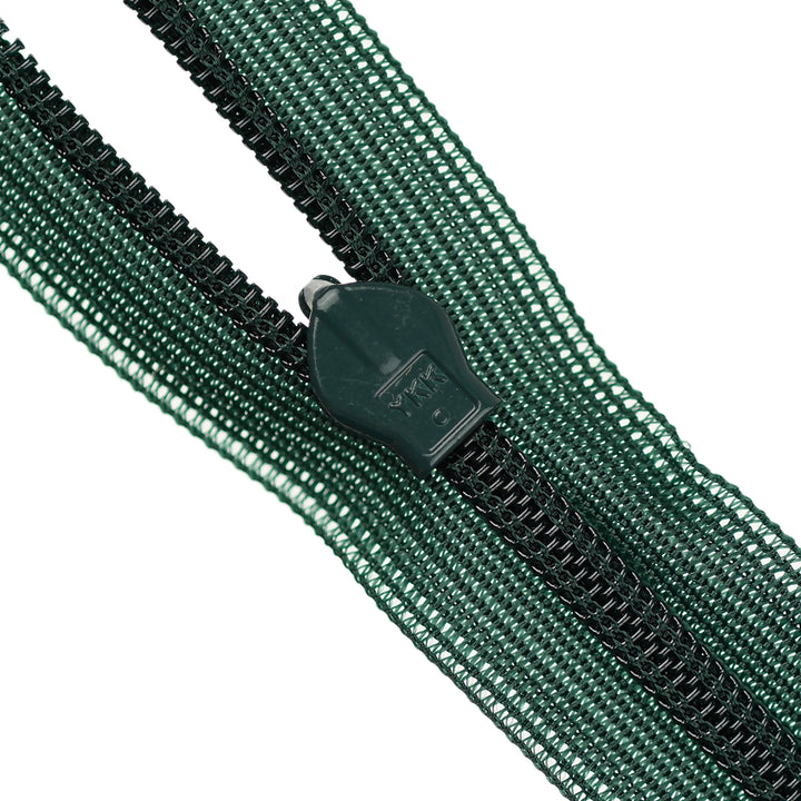 YKK INVISIBLE MESH ZIP COL 890 PINE GREEN