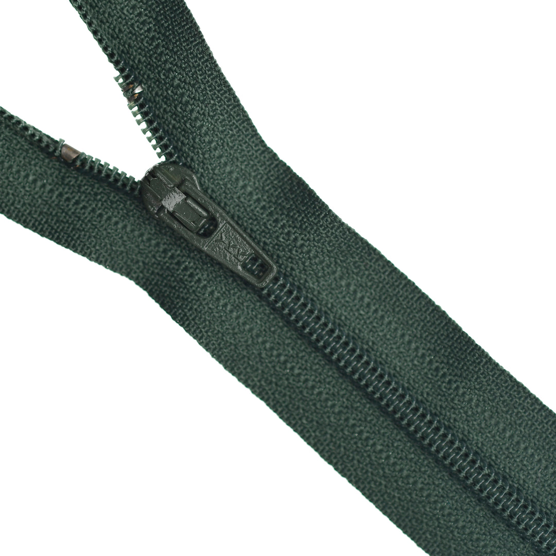 YKK NYLON CLOSED-END ZIP NO.3 COL 870 DARK PINE