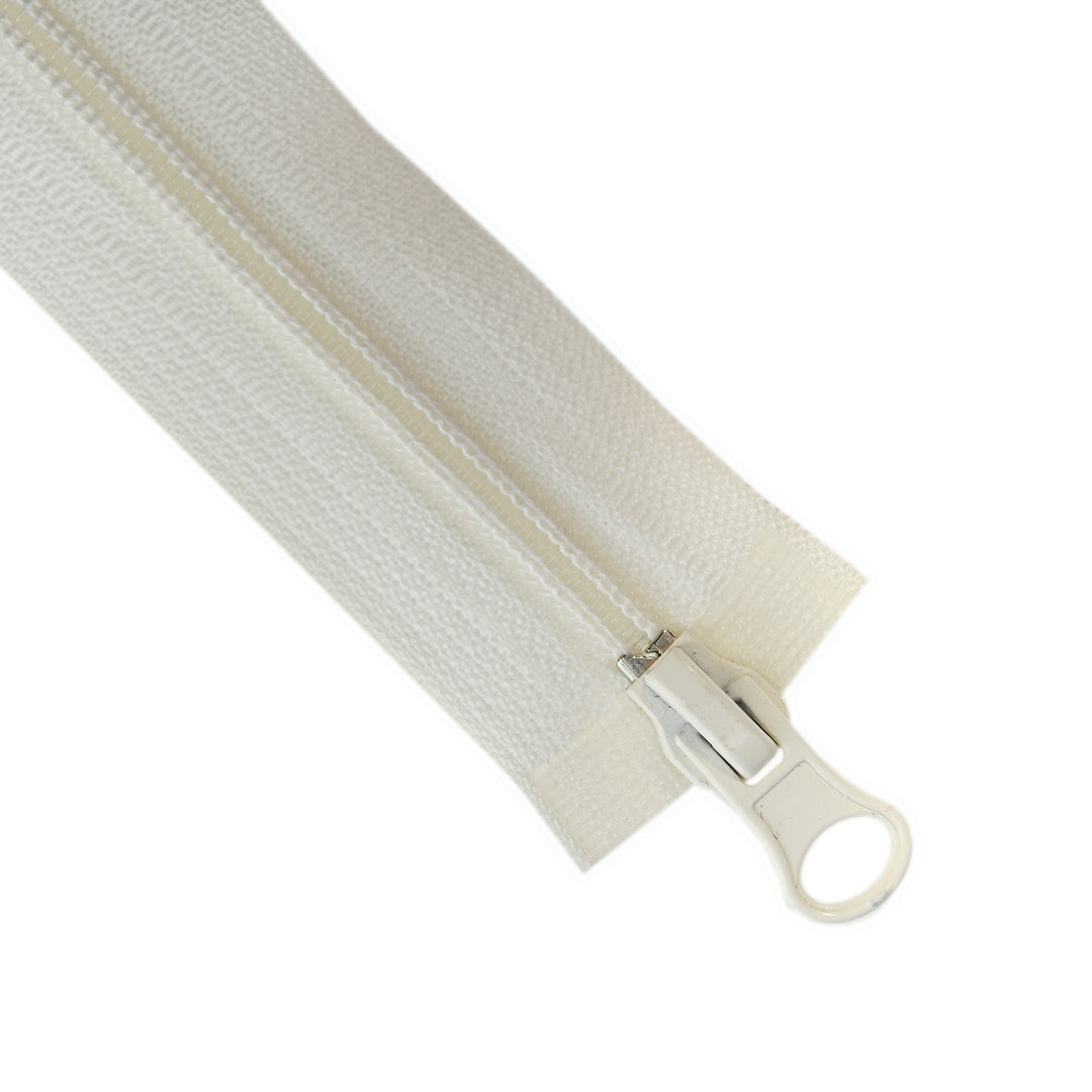 NYLON NO.5 OPEN-END TWO-WAY ZIP COL OFF-WHITE