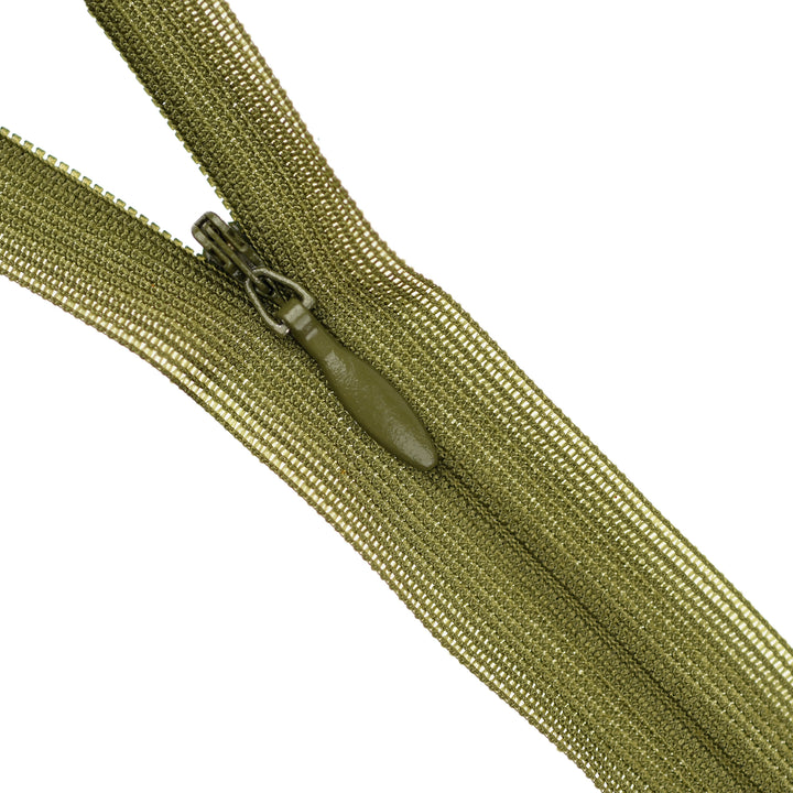 YKK INVISIBLE MESH ZIP COL 888 CROCODILE