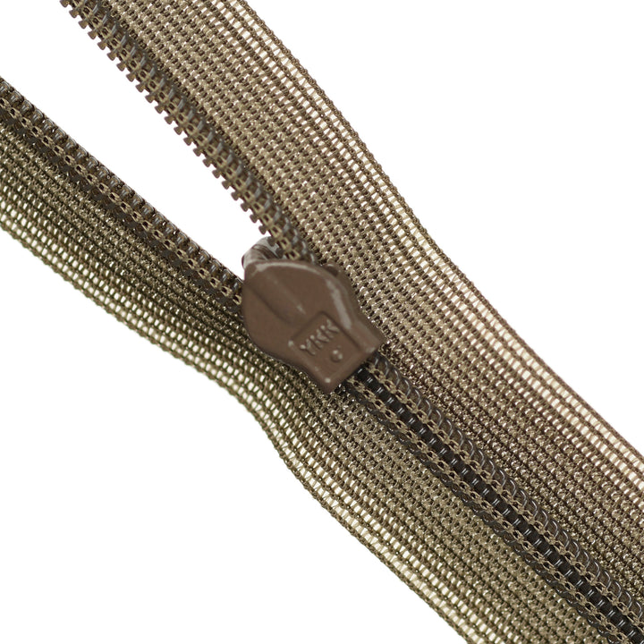 YKK INVISIBLE MESH ZIP COL 564 DARK TAUPE